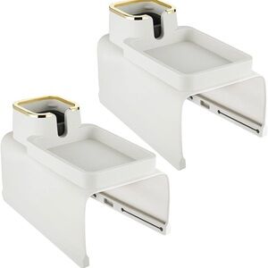 White and Gold Silicone Anti-Spill Armrest Set